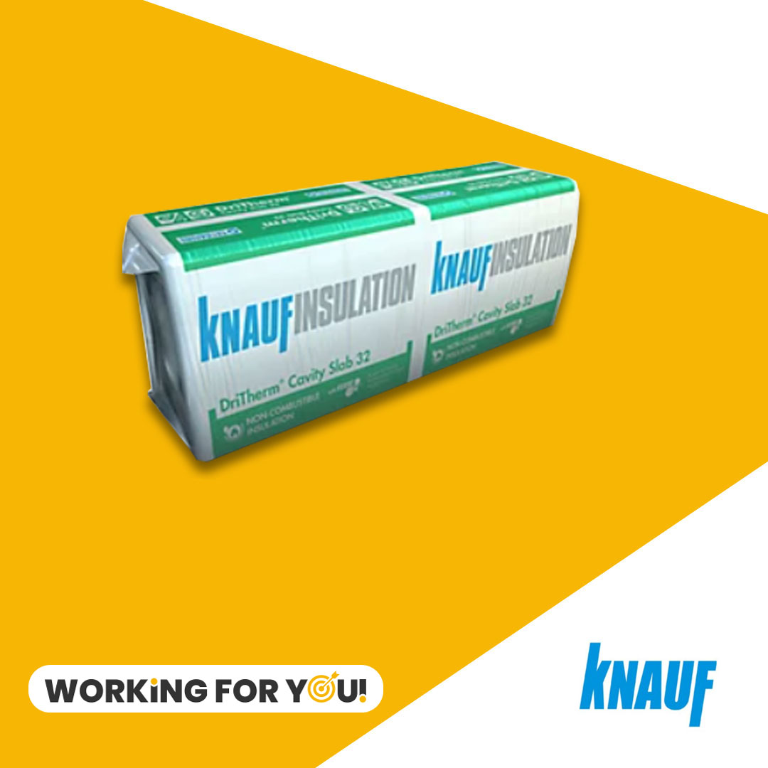 100mm Dritherm 32 Cavity Slab (3.276m2) Knauf